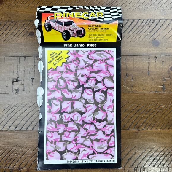 PineCar Body Skin Custom Transfers P3985 Pink Camo. 3979 Body Skin Custom Gator - Picture 7 of 8